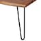 Alaterre Furniture Hairpin Natural Live Edge Wood with Metal 42" Coffee Table, Natural AWDD1120 - alternate 4